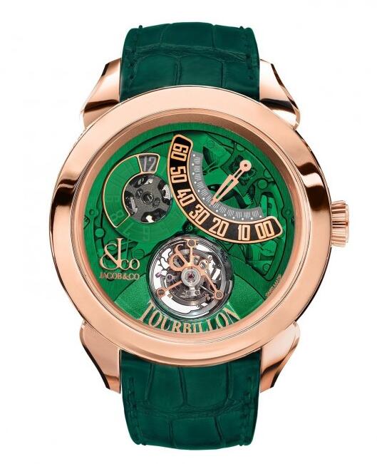 swiss luxury Jacob & Co. Palatial Tourbillon Jump Hour 150.510.40.NS.PG.1NS watch for sale